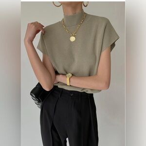 Commense Khaki Sweater Vest